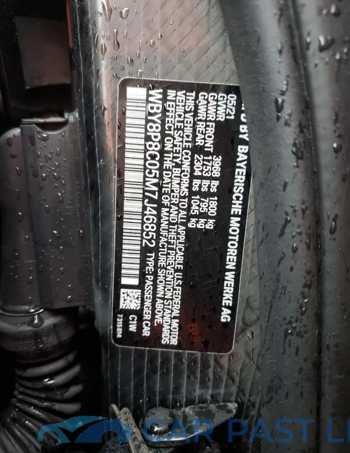 WBY8P8C05M7J46852# 12