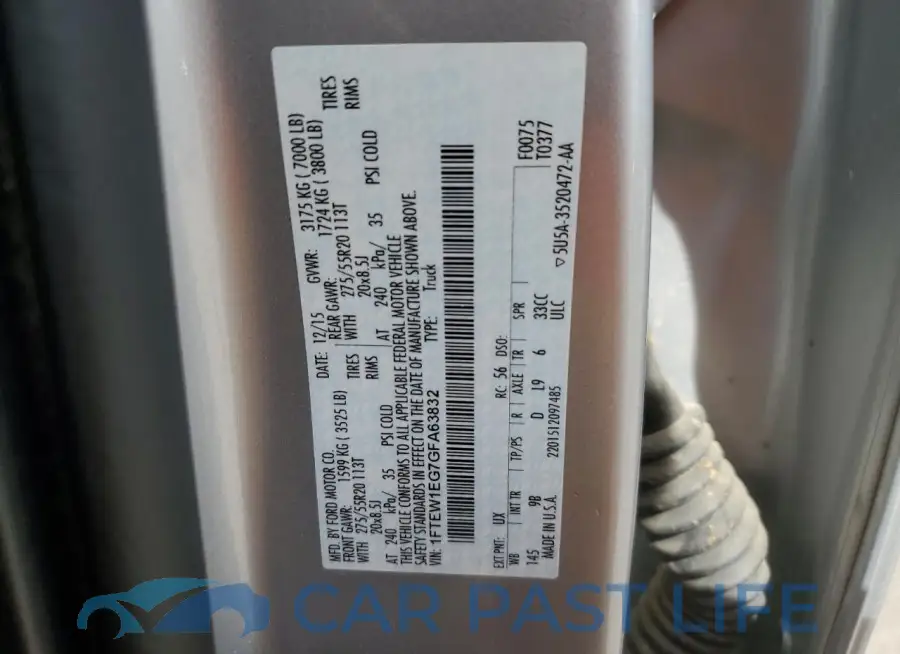 1FTEW1EG7GFA63832# 12