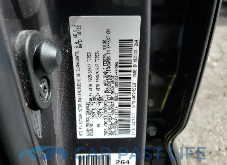 3TYCZ5AN6PT110119# 12