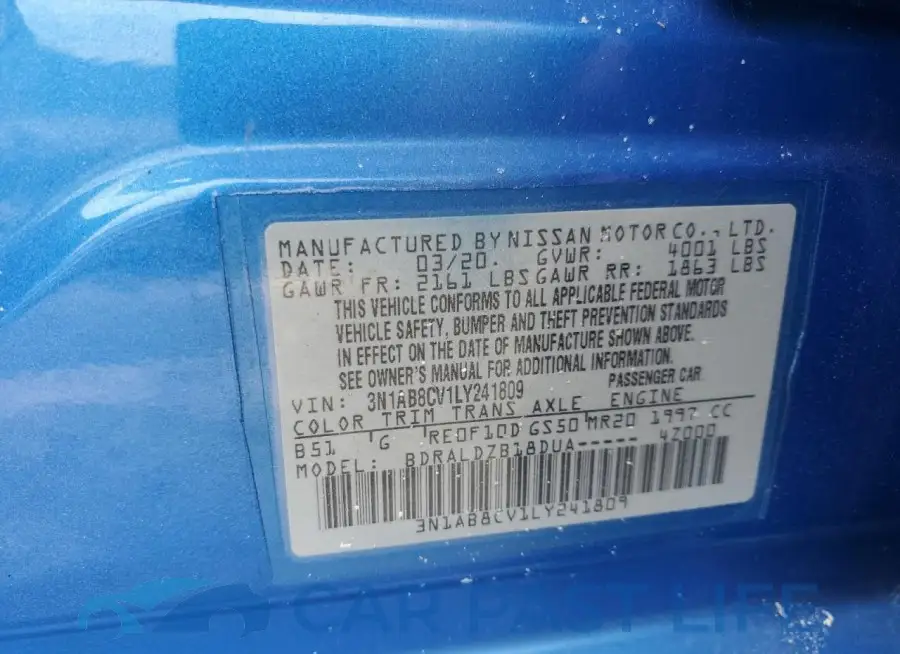 3N1AB8CV1LY241809# 13