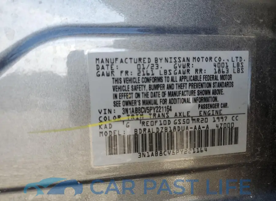 3N1AB8CV5PY221164# 12
