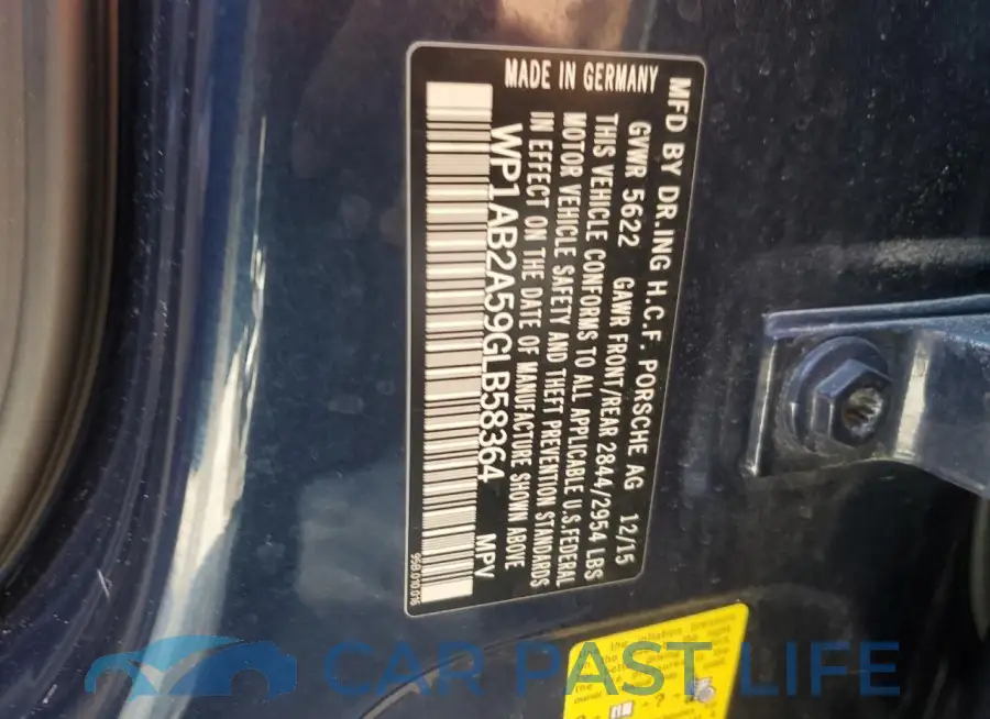 WP1AB2A59GLB58364# 12