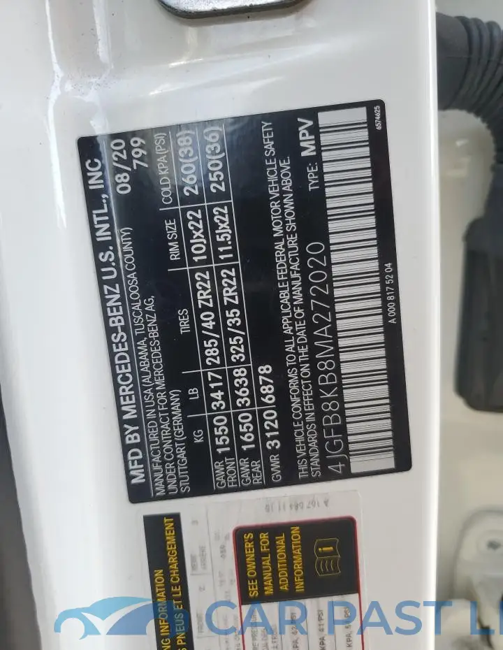 4JGFB8KB8MA272020# 14
