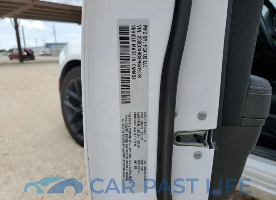 2C3CDXBG8PH519098# 12