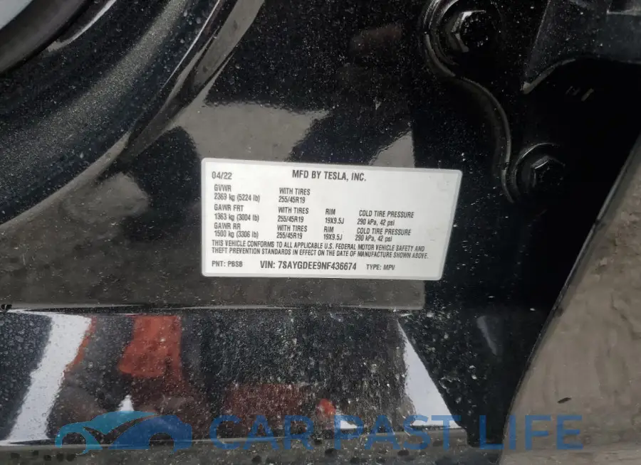 7SAYGDEE9NF436674# 12