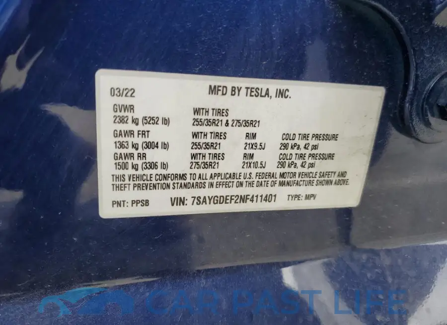 7SAYGDEF2NF411401# 12