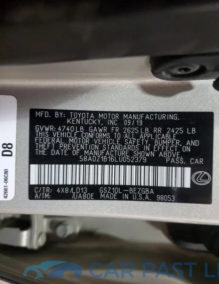 58ADZ1B16LU052379# 12