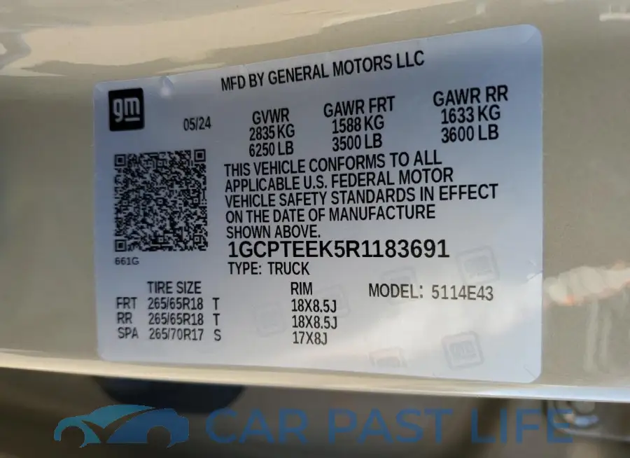 1GCPTEEK5R1183691# 12