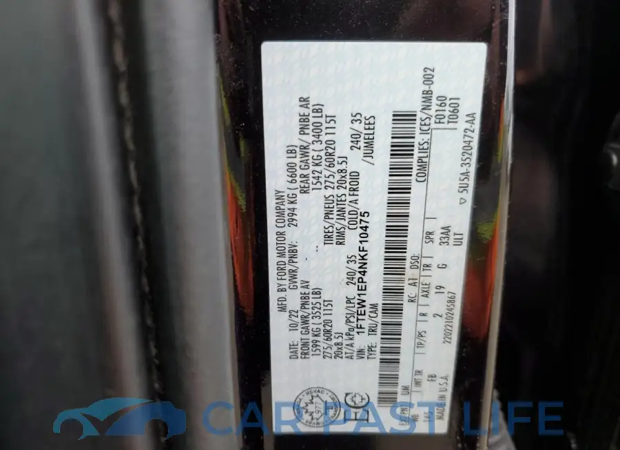 1FTEW1EP4NKF10475# 13
