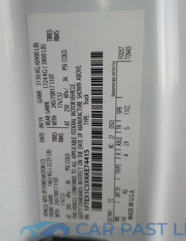 1FTEX1C5XKKE74415# 13