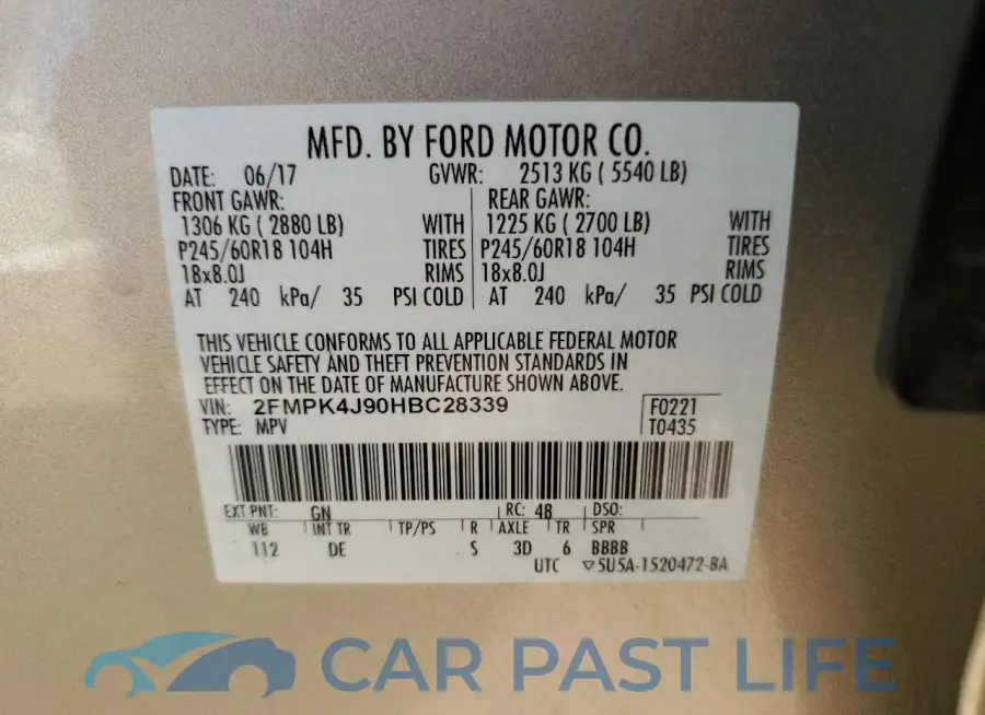 2FMPK4J90HBC28339# 13