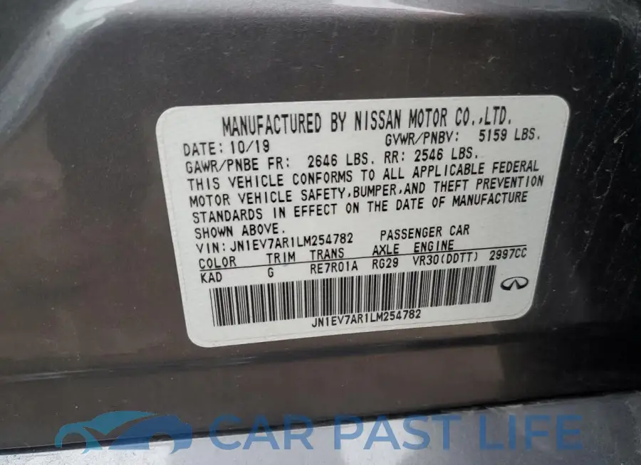 JN1EV7AR1LM254782# 12
