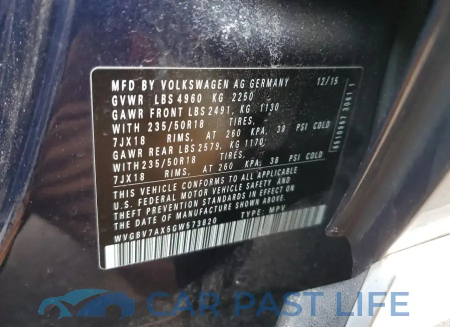 WVGBV7AX5GW573820# 12