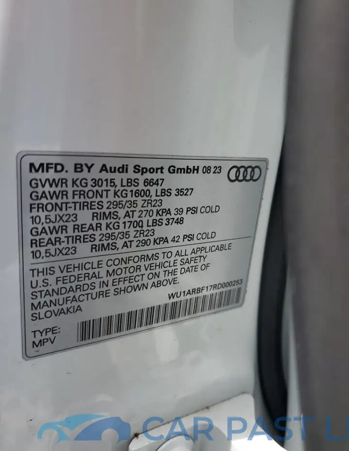 WU1ARBF17RD000253# 14