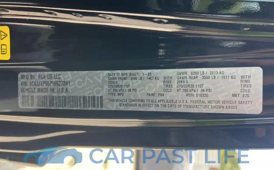 1C4JJXP65PW627241# 10