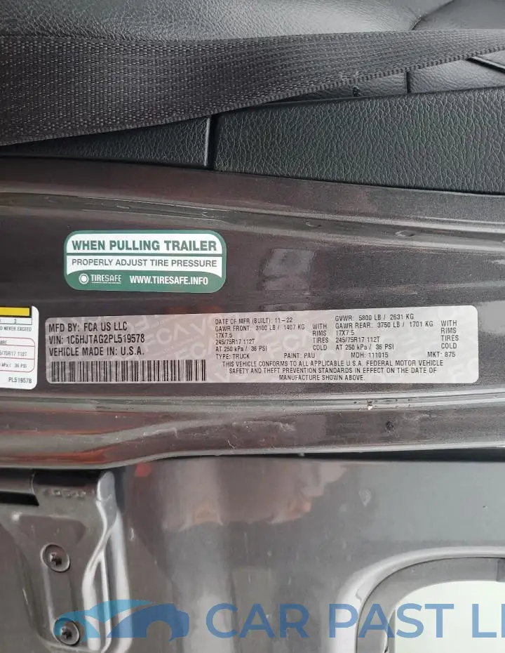 1C6HJTAG2PL519578# 13