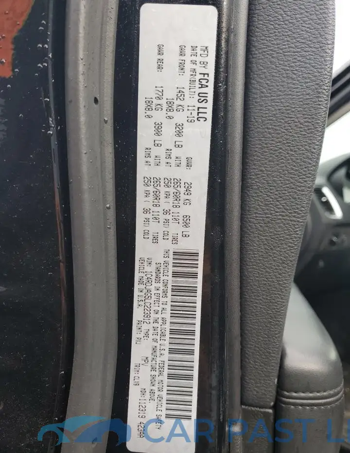 1C4RDJAG5LC223912# 13