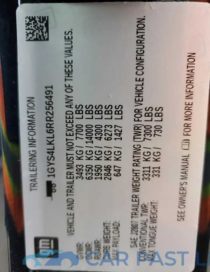 1GYS4LKL6RR256491# 14