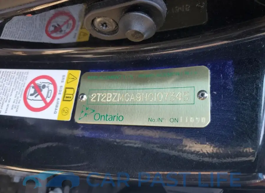 2T2BZMCA9HC107345# 13