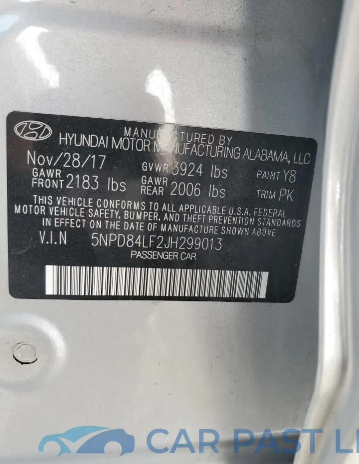 5NPD84LF2JH299013# 13