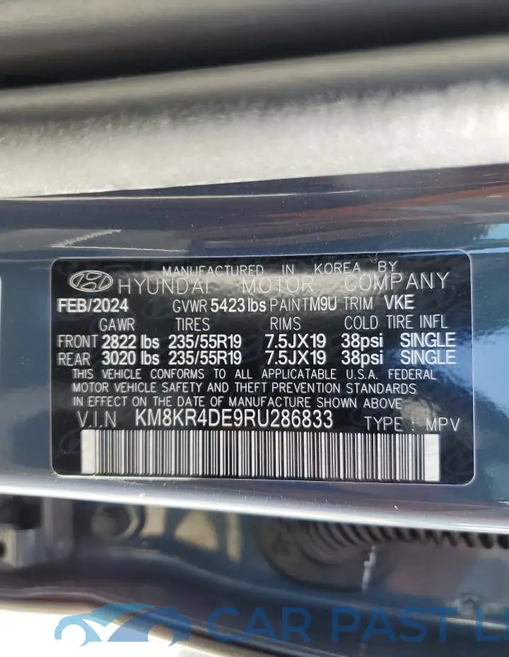 KM8KR4DE9RU286833# 13