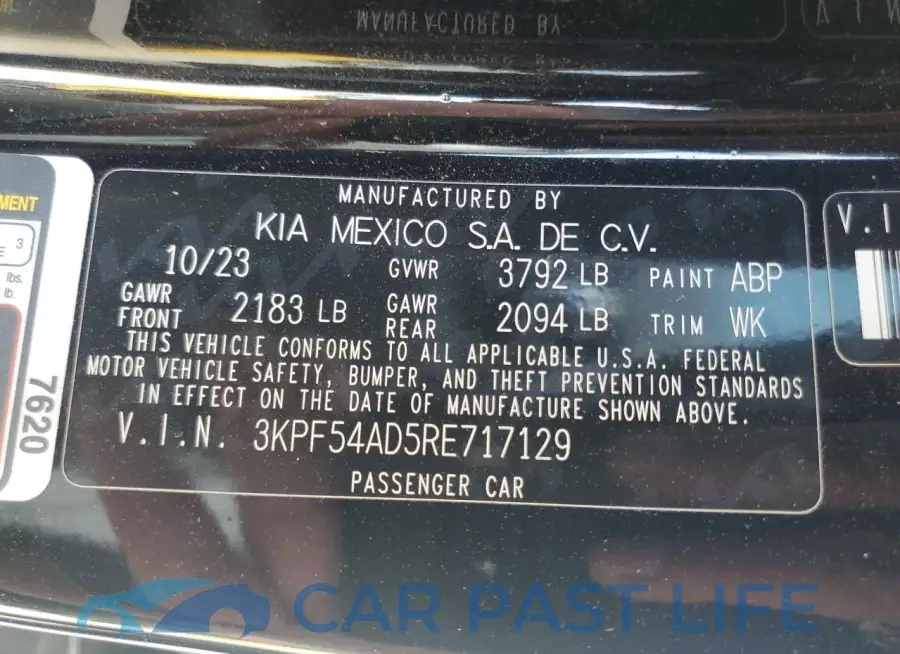 3KPF54AD5RE717129# 12