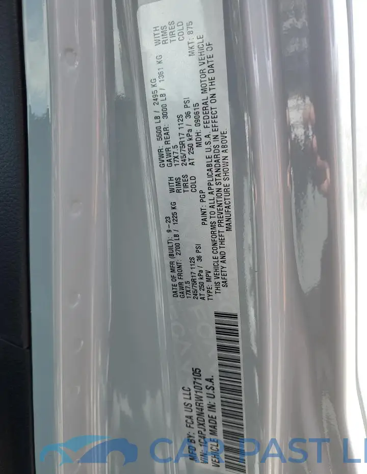 1C4PJXDN4RW107105# 12