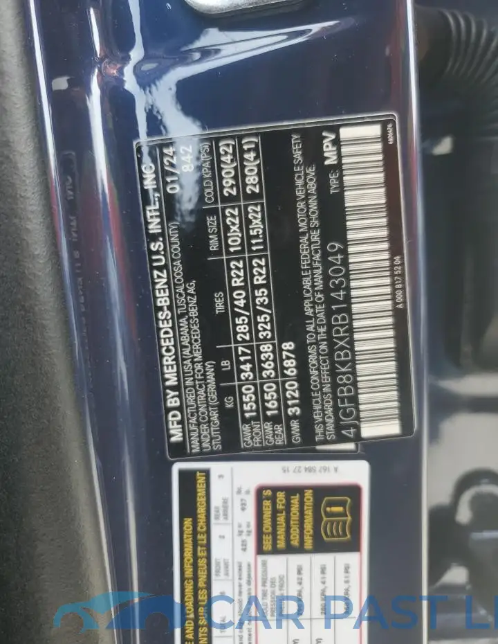 4JGFB8KBXRB143049# 13