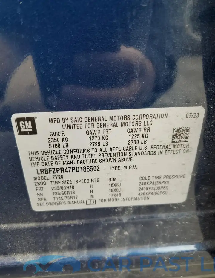 LRBFZPR47PD188502# 14