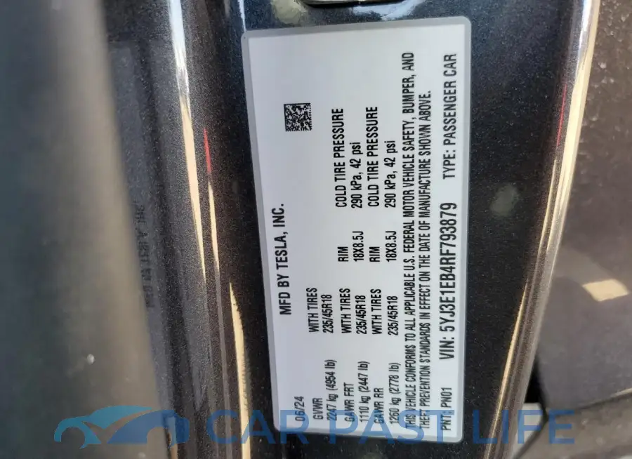 5YJ3E1EB4RF793879# 12
