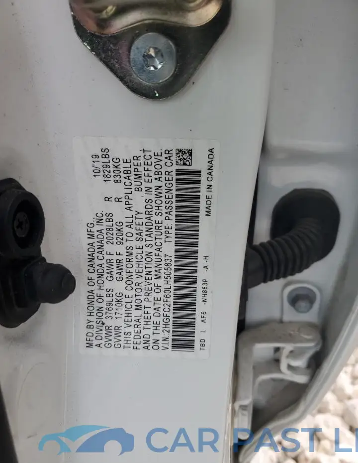 2HGFC2F60LH505837# 12