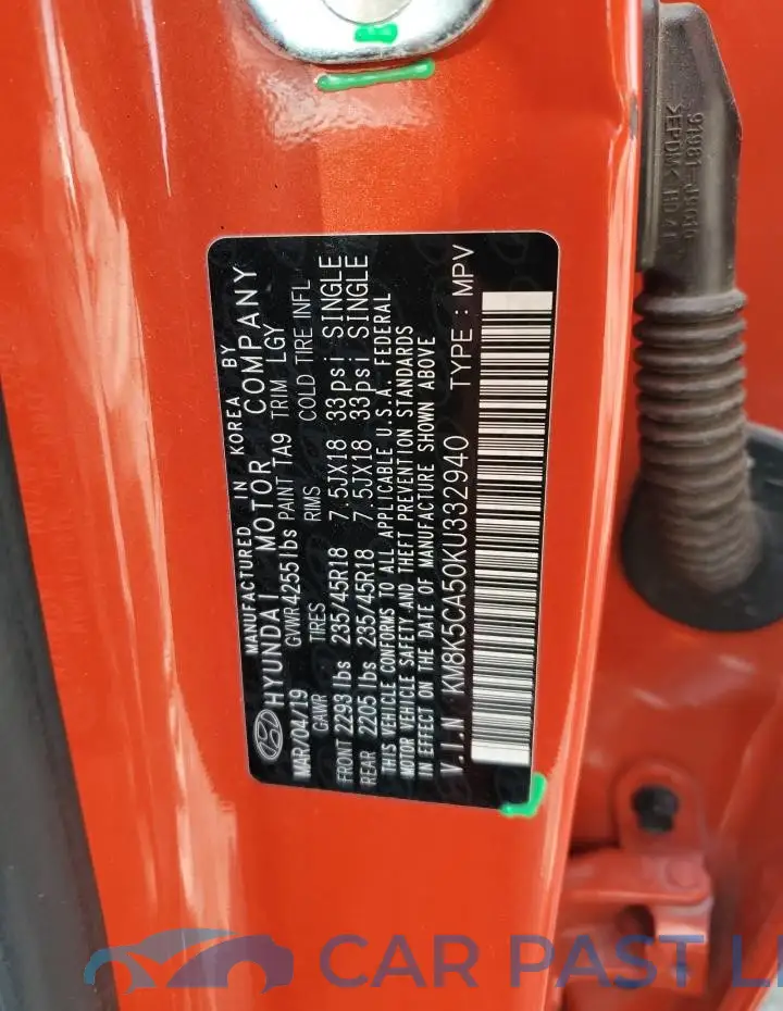 KM8K5CA50KU332940# 14