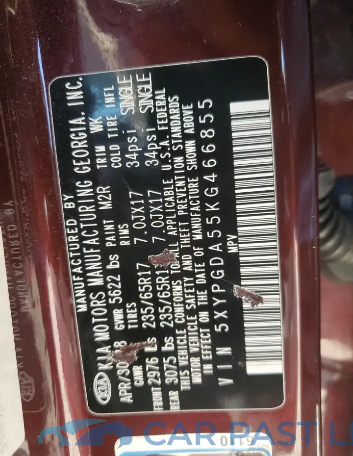 5XYPGDA55KG466855# 13
