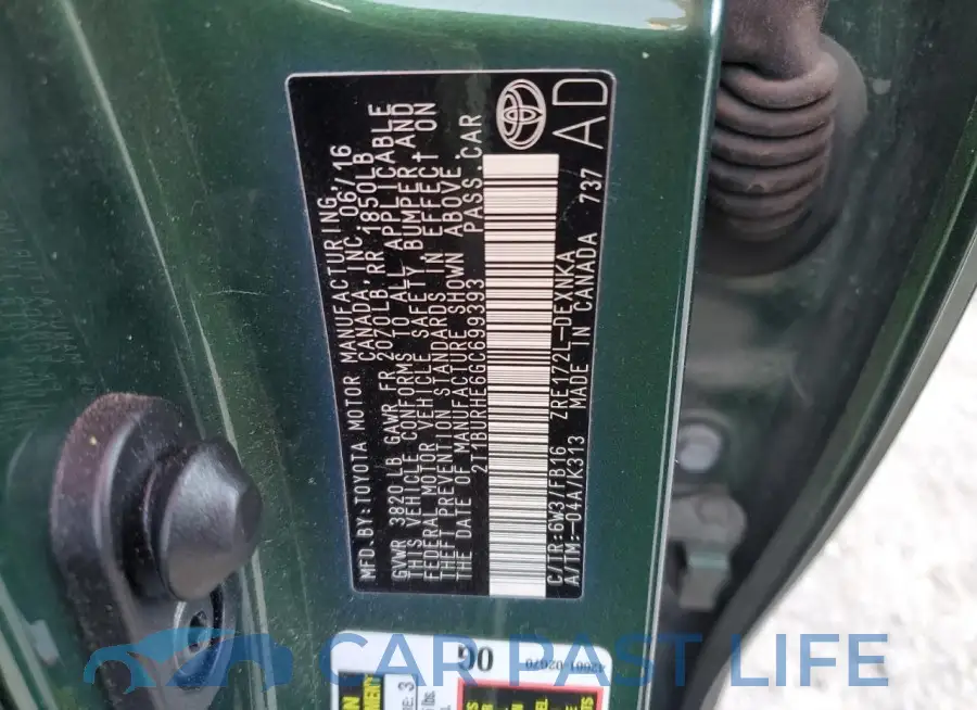 2T1BURHE6GC699393# 13