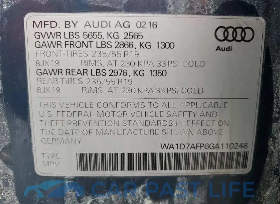 WA1D7AFP6GA110248# 13