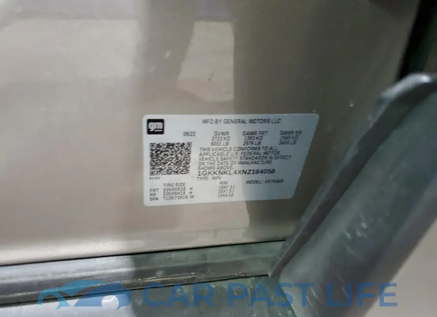 1GKKNKL4XNZ164058# 13