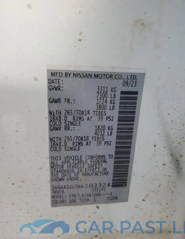 1N6AA1EC3RN103324# 12