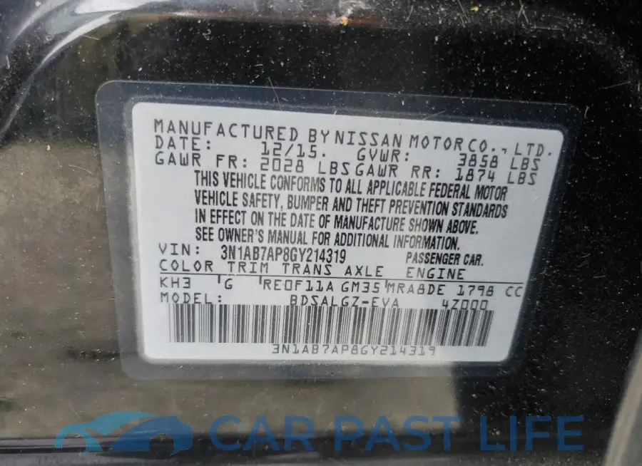 3N1AB7AP8GY214319# 12