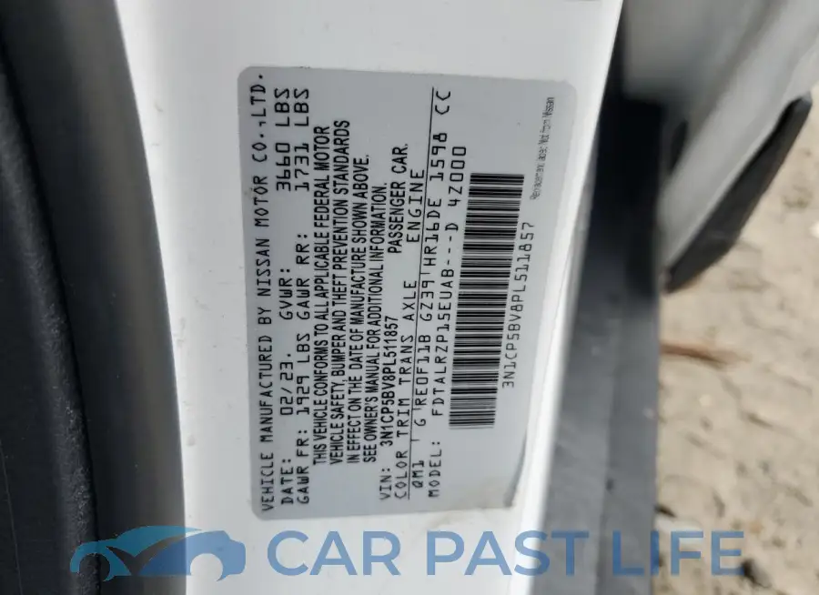 3N1CP5BV8PL511857# 14