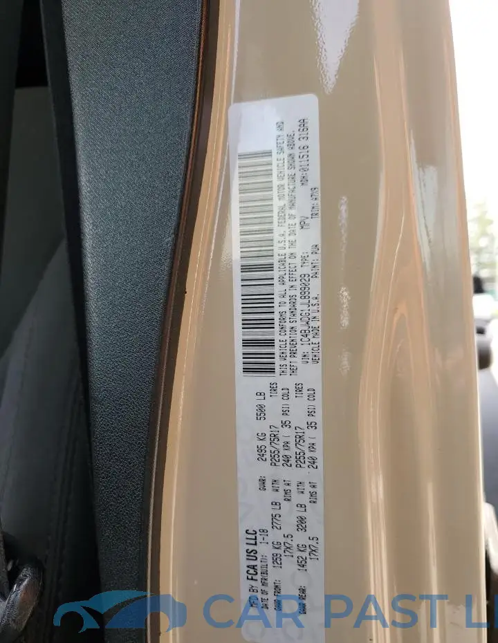 1C4BJWDG1JL899029# 13