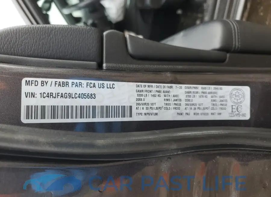 1C4RJFAG9LC405683# 14