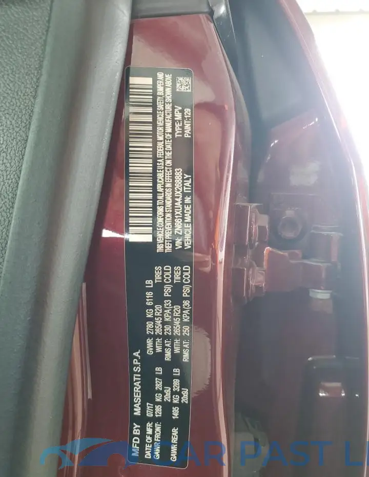 ZN661XUA4JX268883# 12