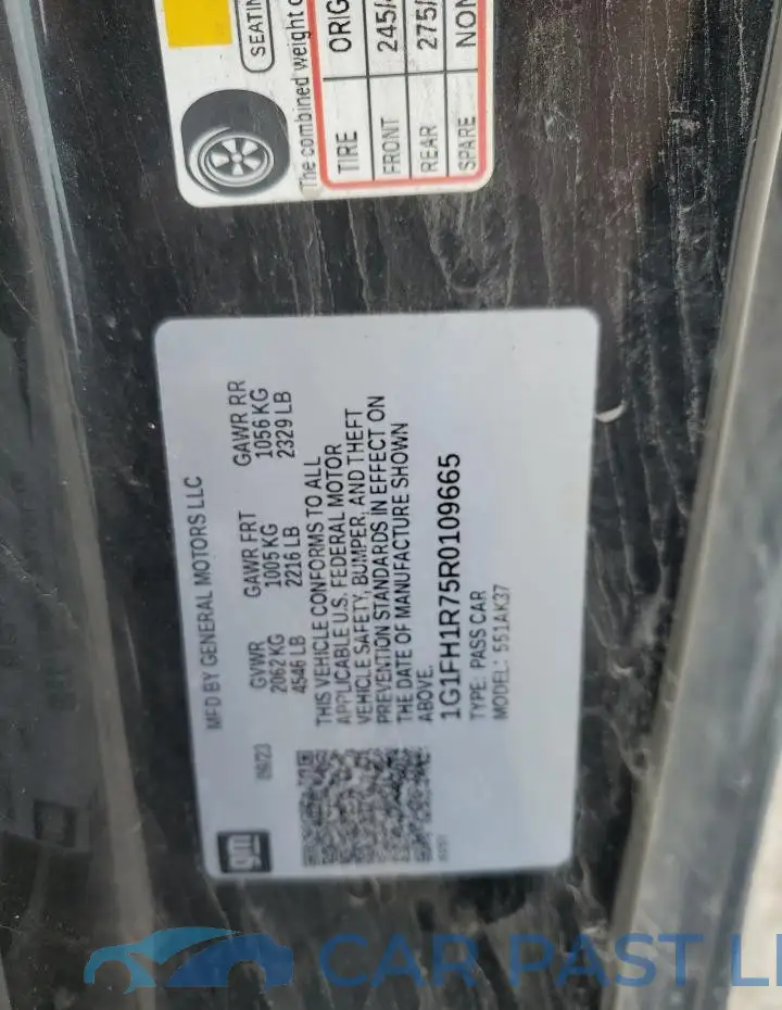 1G1FH1R75R0109665# 12