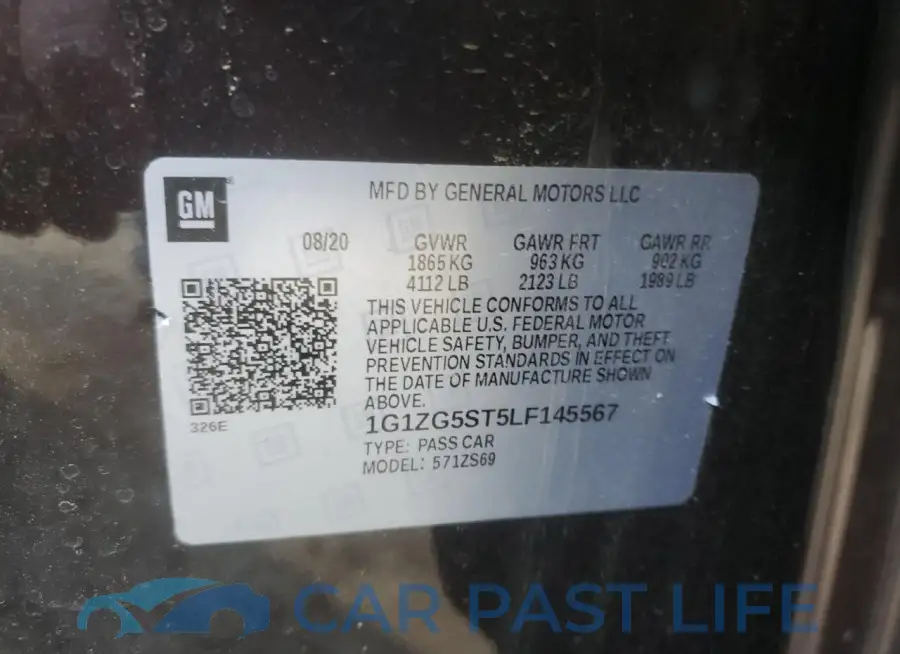 1G1ZG5ST5LF145567# 12