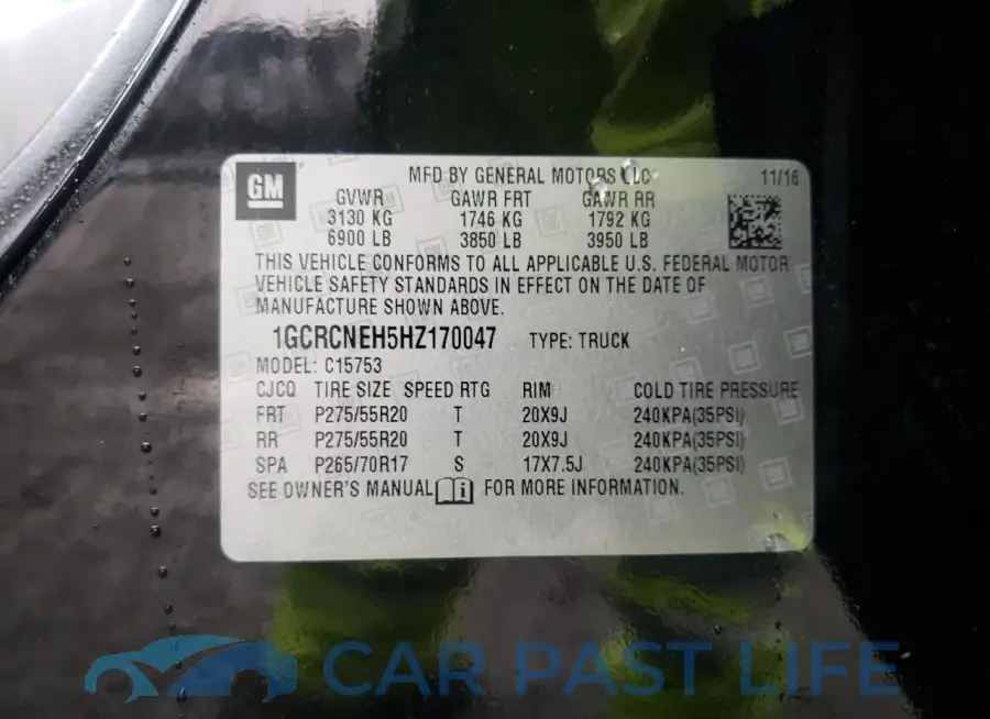 1GCRCNEH5HZ170047# 12