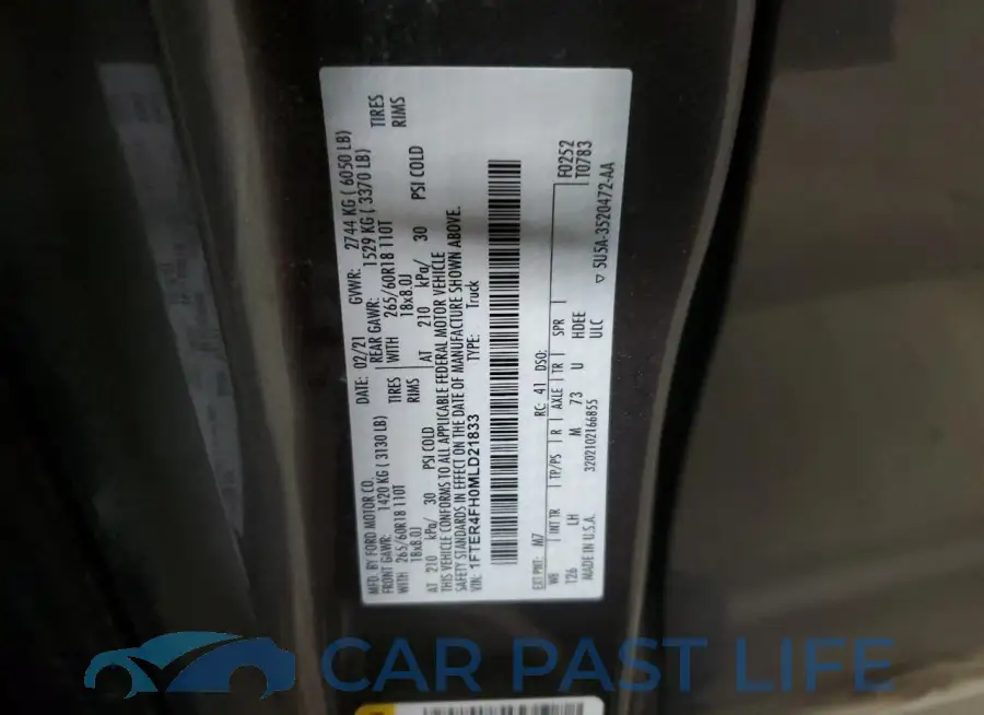 1FTER4FH0MLD21833# 12