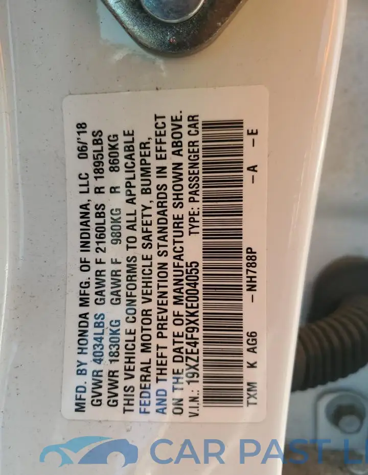 19XZE4F9XKE004055# 12