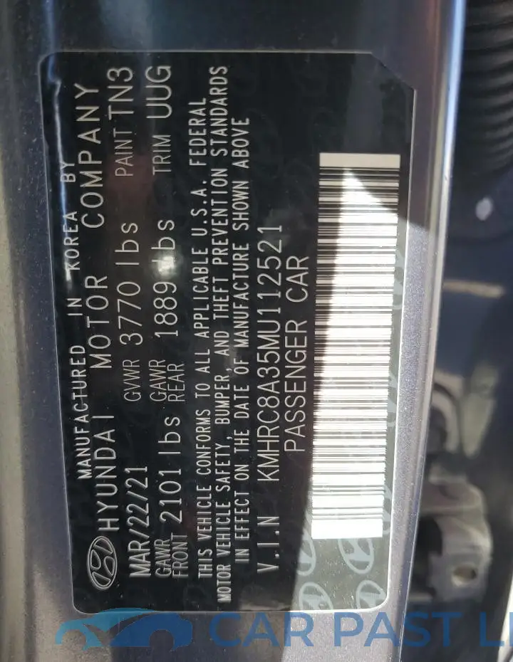 KMHRC8A35MU112521# 14