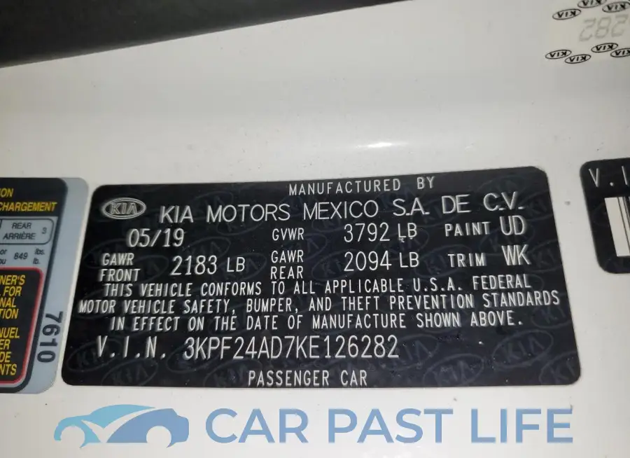 3KPF24AD7KE126282# 12