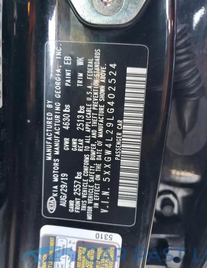 5XXGW4L29LG402524# 12